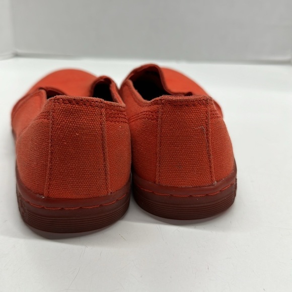 Dr Martens Finchley Slip On Sneakers Canvas Shoes Docs Shoe Red Women's Size 8 - Picture 5 of 11